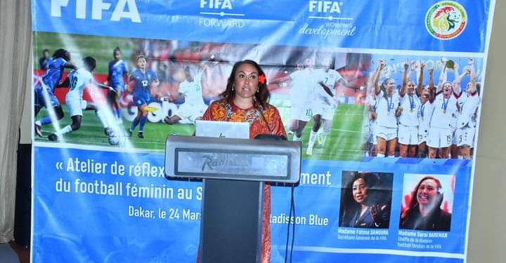 Foot Féminin Afrique : Fatma Samoura secrétaire générale de la FIFA, au Sénégal pour un projet gigantesque.